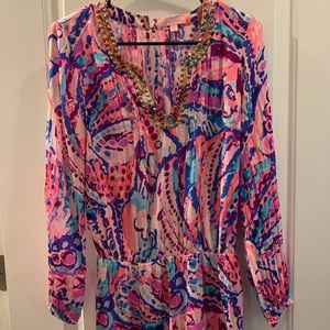 Lily Pulitzer Embellished Romper